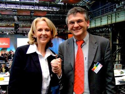 Hermann-Josef Vogt mit Hannelore Kraft