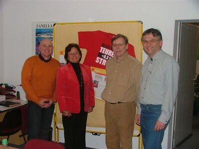 v.l.n.r.: Ralf Nielsen, Inge Walfort, Herbert Speemanns, Hermann-Josef Vogt