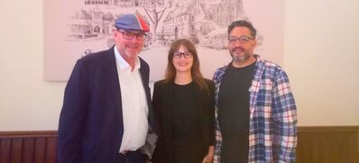 Foto (v.l.): Jürgen Coße (MdB), Johanna Holtrup (SPD-Europakandidatin), Sami Bouhari (SPD-Ortsvereinsvorsitzender)