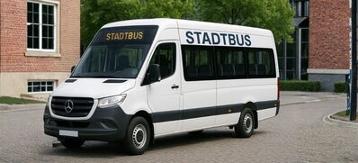 Bild eines kleinen Stadtbusses