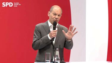 Eine Stunde lang stellte sich SPDKanzlerkandidat Olaf Scholz beim digitalen Zukunftsgespräch den Fragen des Publikums aus dem Wahlkreis Coesfeld-Steinfurt II.