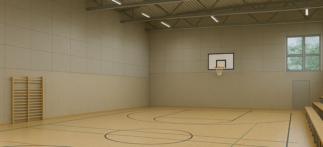 KI-generiertes Symbolbild einer Sporthalle